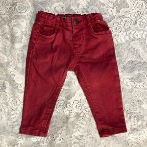 Primark Red Chino Style Skinny Fit (6-9 Months )